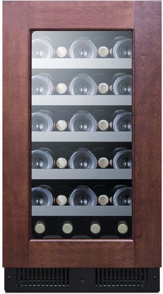 Summit CL18WCPNRLHD 18 Inch Wide Built-In Wine Cellar, Panel Ready: Le...