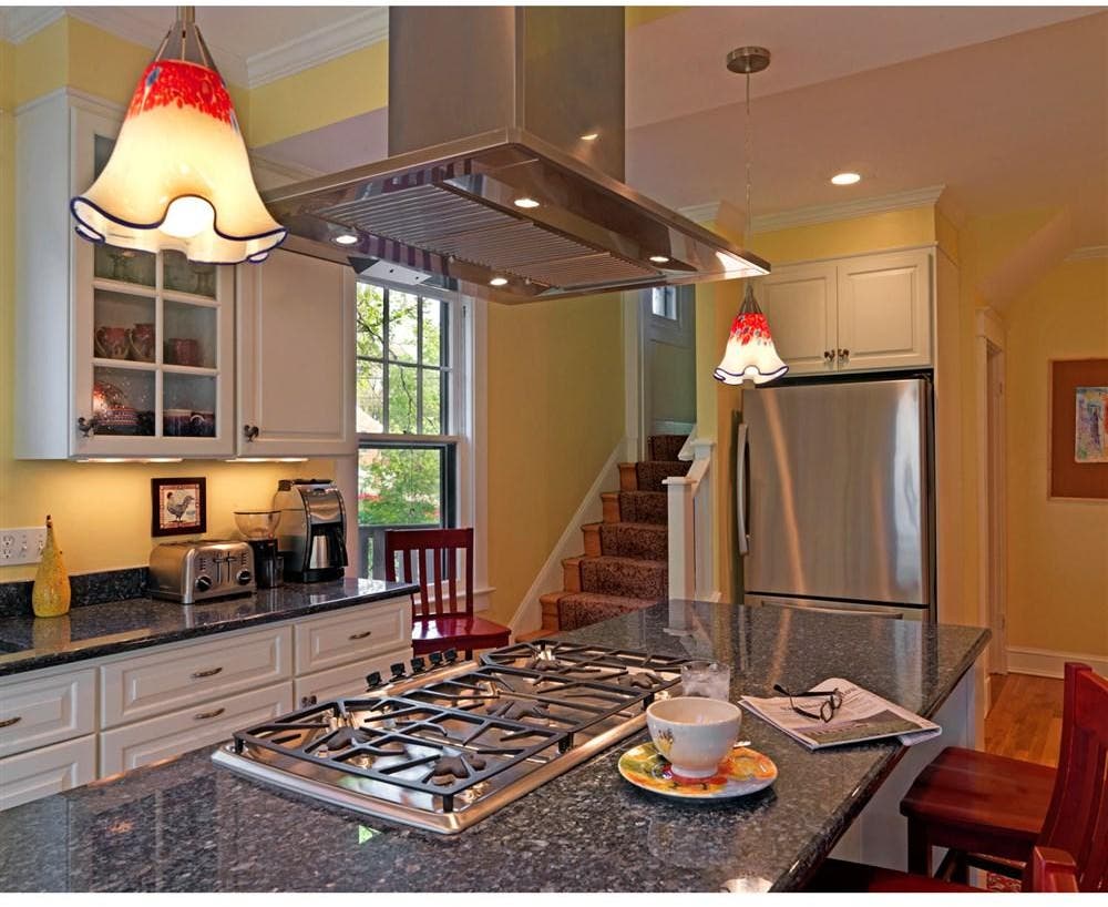 Faber DIAMIS36SS 36" Diamante Isola Island Chimney Hood