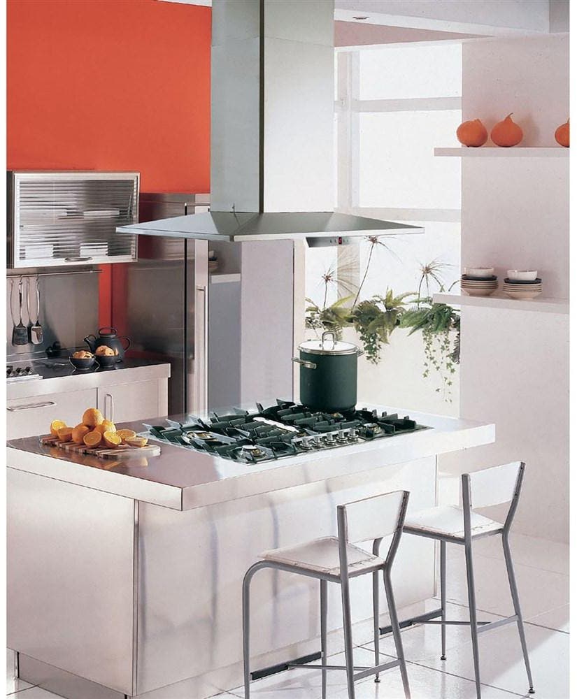 Faber DIAMIS36SS 36" Diamante Isola Island Chimney Hood