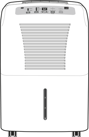 GE ADER30LP 30 Pint/Day Portable Dehumidifier