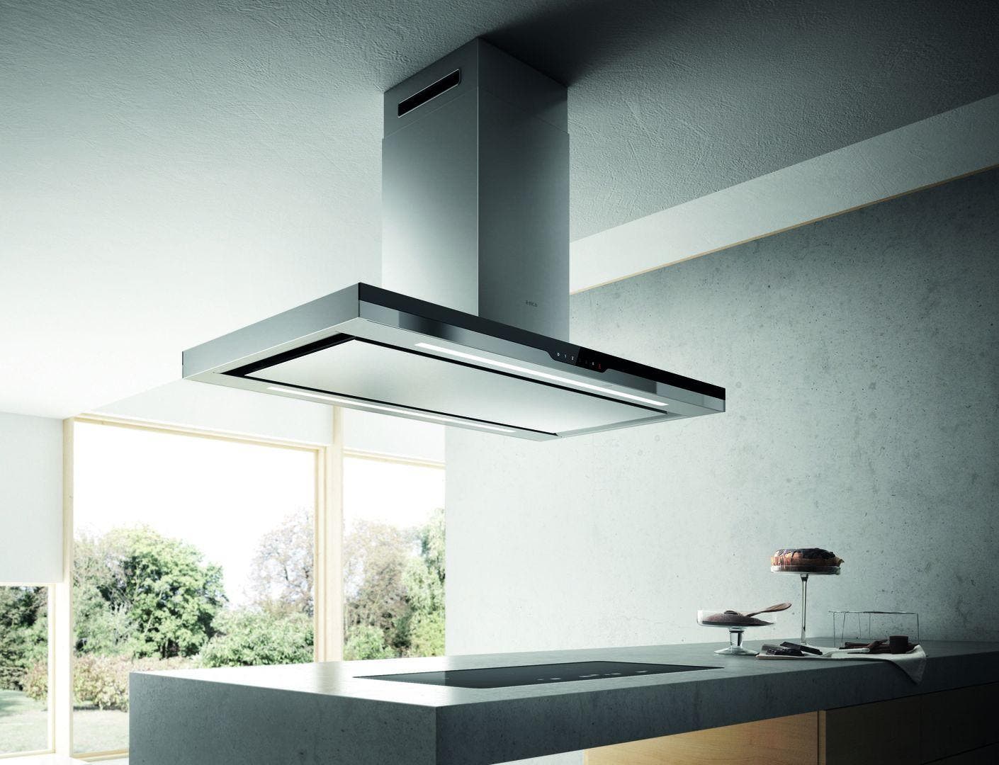 Elica EMI648SS Stainless Steel with Black Glass