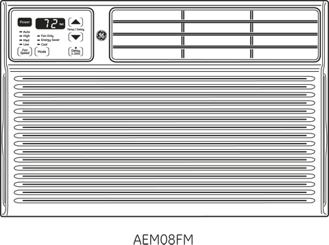 GE AEM05LM 5,500 BTU Air Conditioner