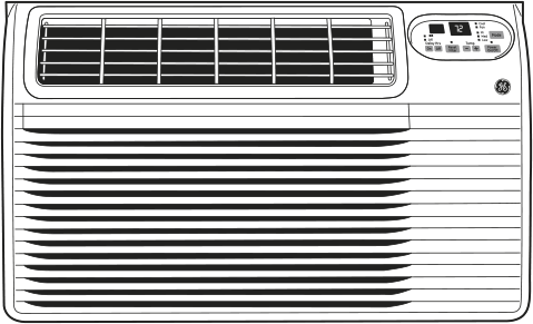 GE AJCQ08ACF 8,200 BTU Thru-the-Wall Air Conditioner