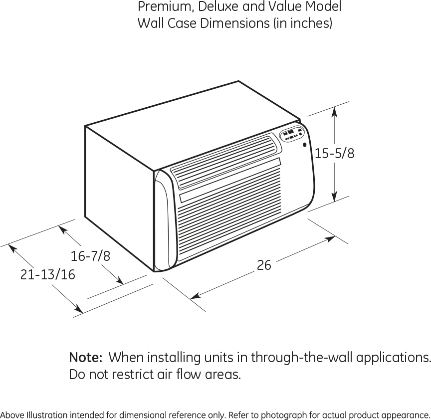 GE AJEQ06LCF 6,500 BTU Thru-the-Wall Air Conditioner