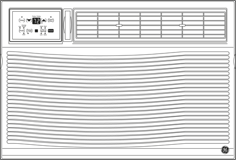 GE AKQ24DN 23,700 BTU Electronic Thermostat