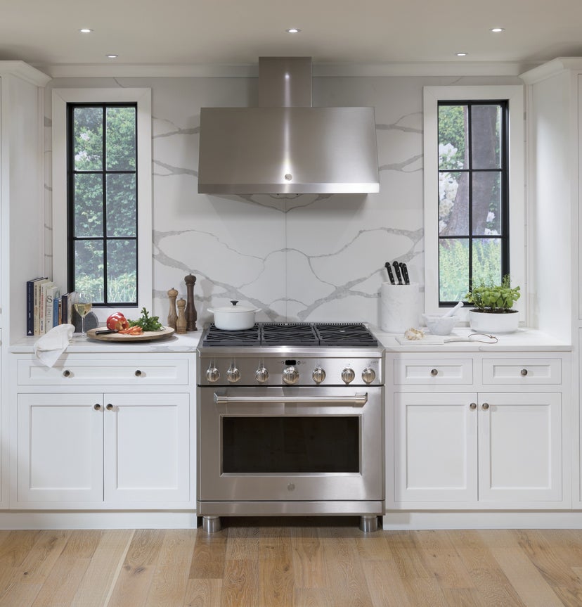GE CV966TSS 36 Inch Commercial Wall Mount Hood: Stainless Stee...