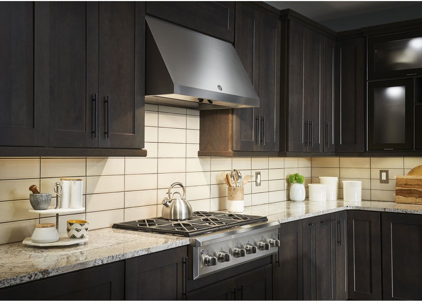 GE CV966TSS 36 Inch Commercial Wall Mount Hood: Stainless Stee...
