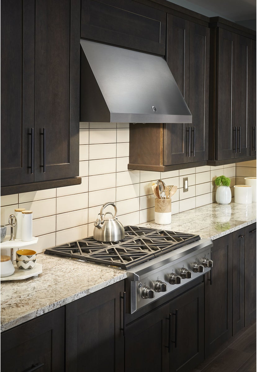 GE CV966TSS 36 Inch Commercial Wall Mount Hood: Stainless Stee...