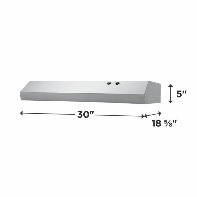 Frigidaire FHWC3025MS 30 Inch Under Cabinet Range Hood with 190 CFM: Sta...