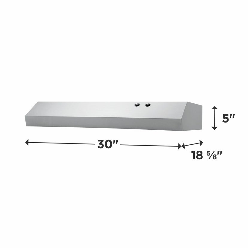 Frigidaire FHWC3025MS 30 Inch Under Cabinet Range Hood with 190 CFM: Sta...