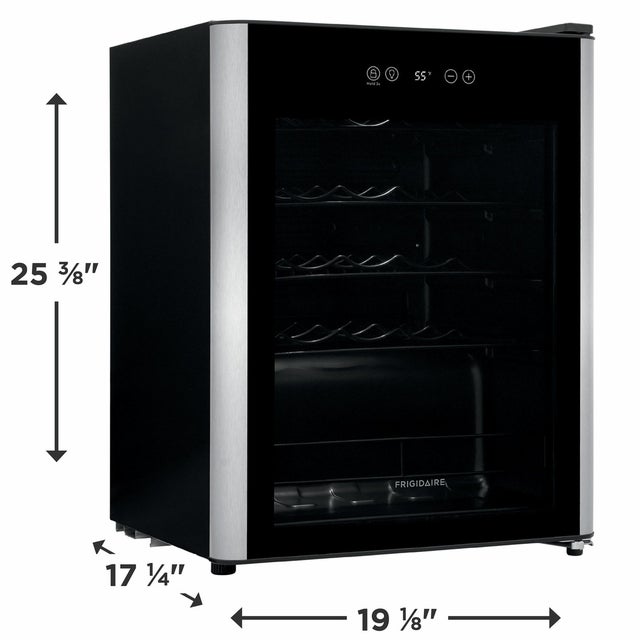 Frigidaire FRWW2432AV 24 Inch Single Zone Bottle Wine Cooler with LED In...