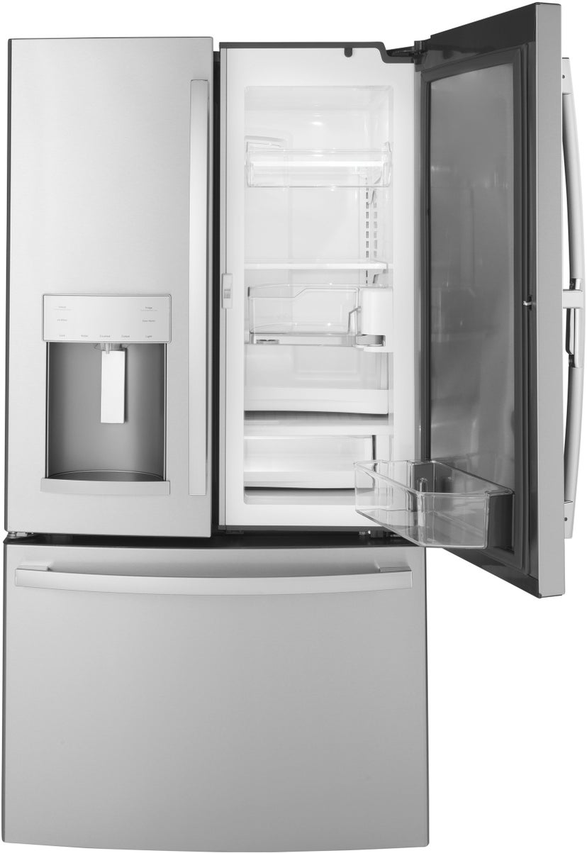 GE GFD28GYNFS 36 Inch, 27.7 Cu. Ft. Freestanding French Door Ref...
