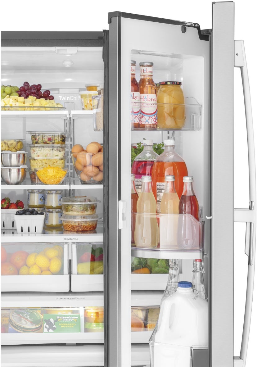 GE GFD28GYNFS 36 Inch, 27.7 Cu. Ft. Freestanding French Door Ref...