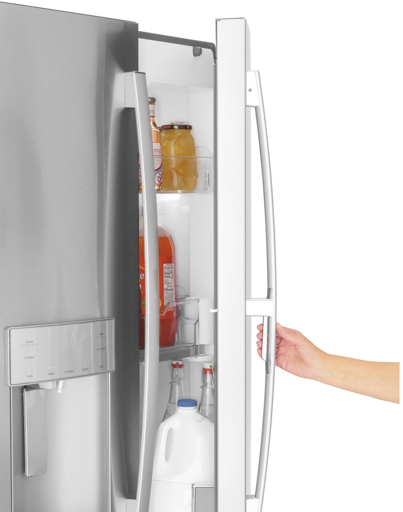 GE GFD28GYNFS 36 Inch, 27.7 Cu. Ft. Freestanding French Door Ref...