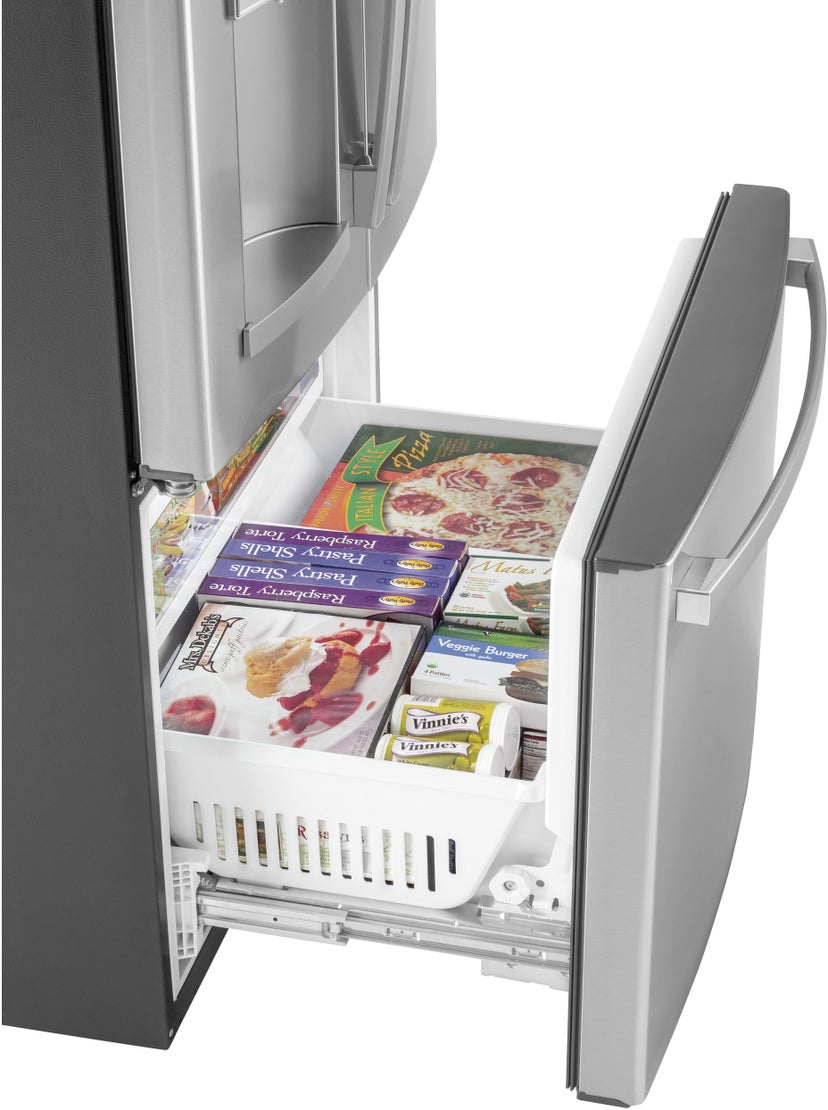 GE GFD28GYNFS 36 Inch, 27.7 Cu. Ft. Freestanding French Door Ref...