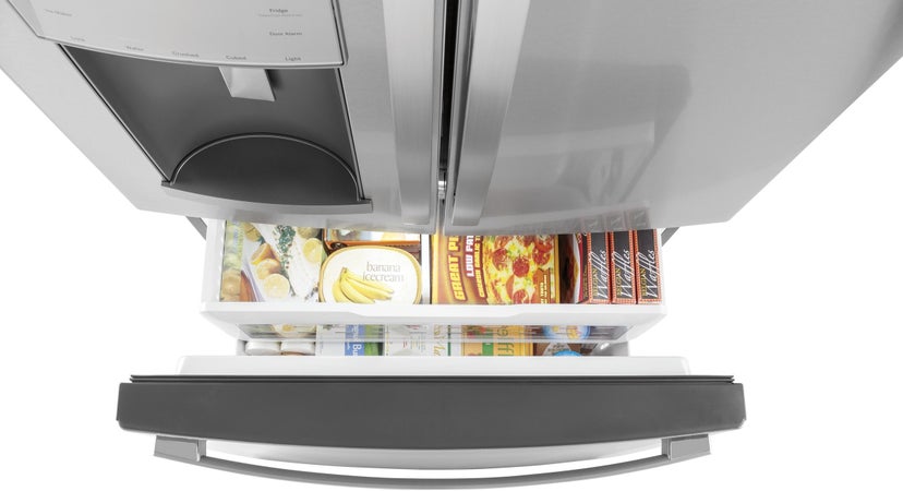 GE GFD28GYNFS 36 Inch, 27.7 Cu. Ft. Freestanding French Door Ref...