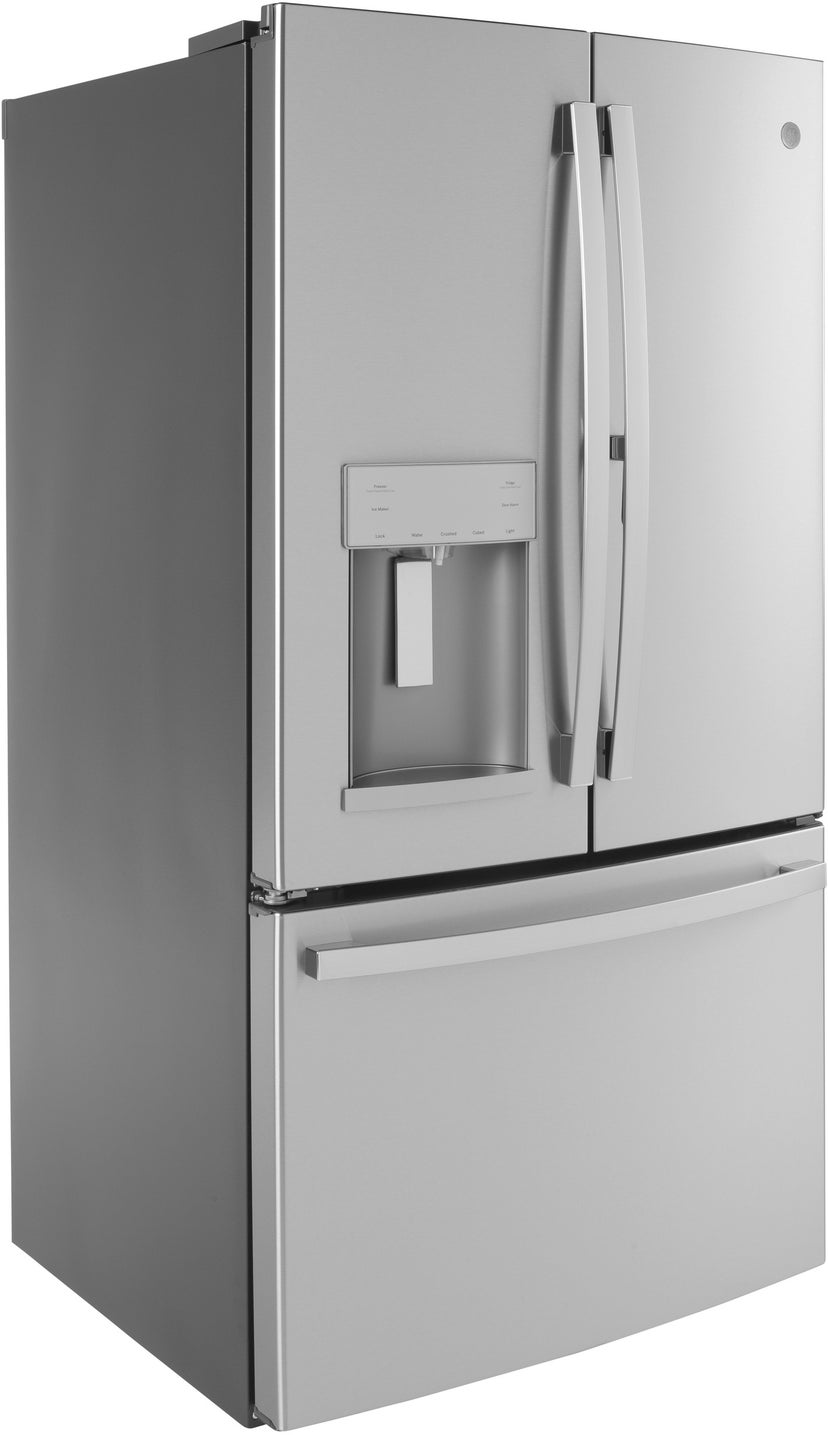 GE GFD28GYNFS 36 Inch, 27.7 Cu. Ft. Freestanding French Door Ref...