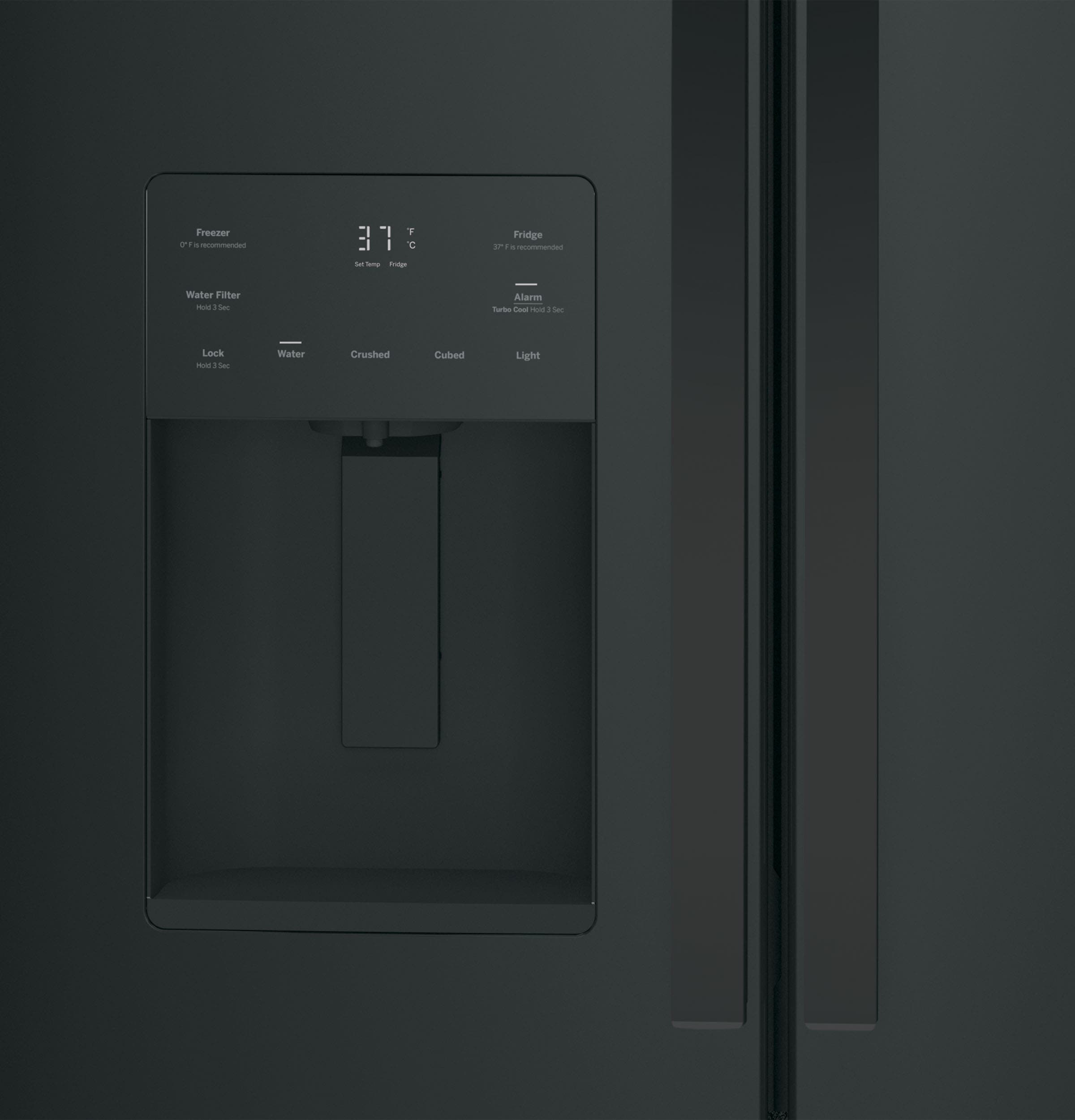 GE GFE24JGKBB High-Gloss Black