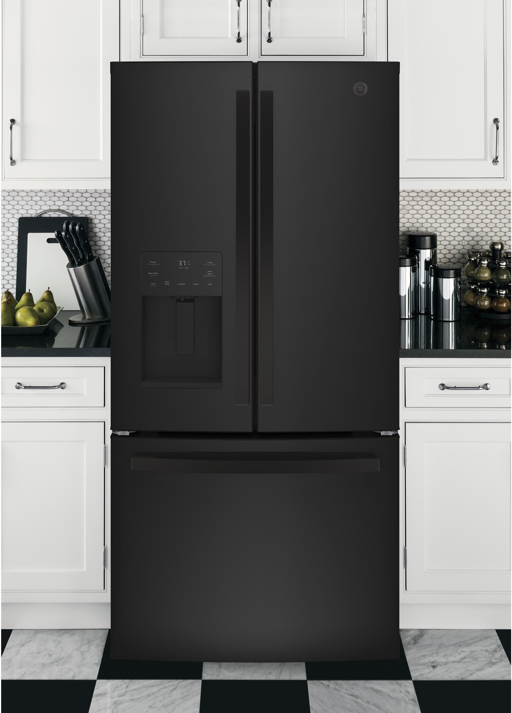 GE GFE24JGKBB High-Gloss Black