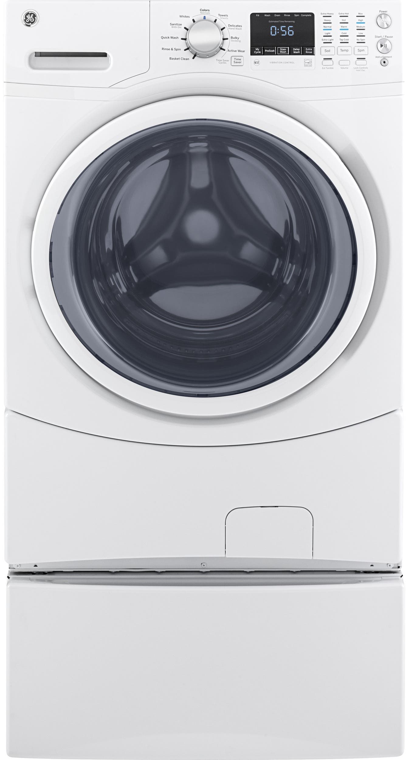 GE GFW430SSMWW White