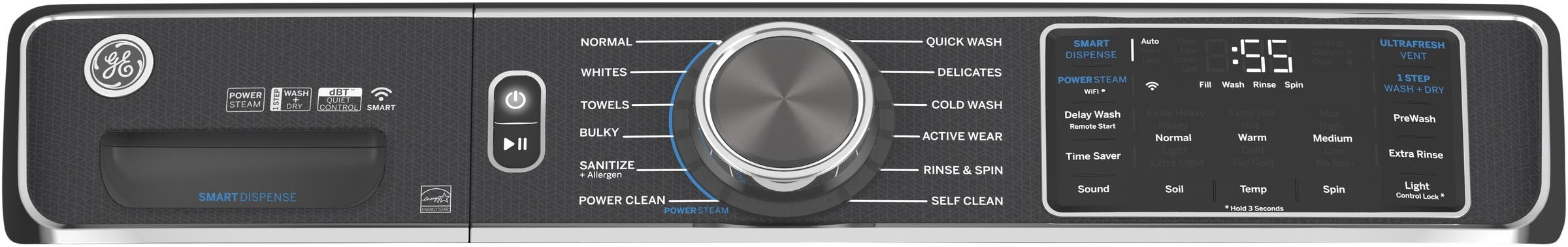 GE GFW850SPNDG Diamond Gray