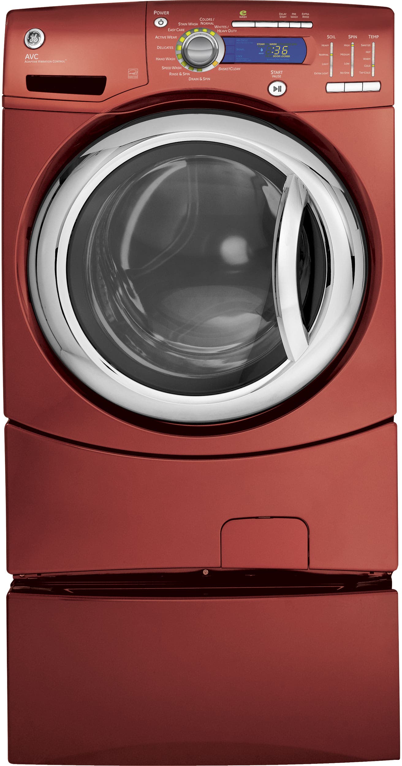 GE GFWH2405LMV Vermillion Red