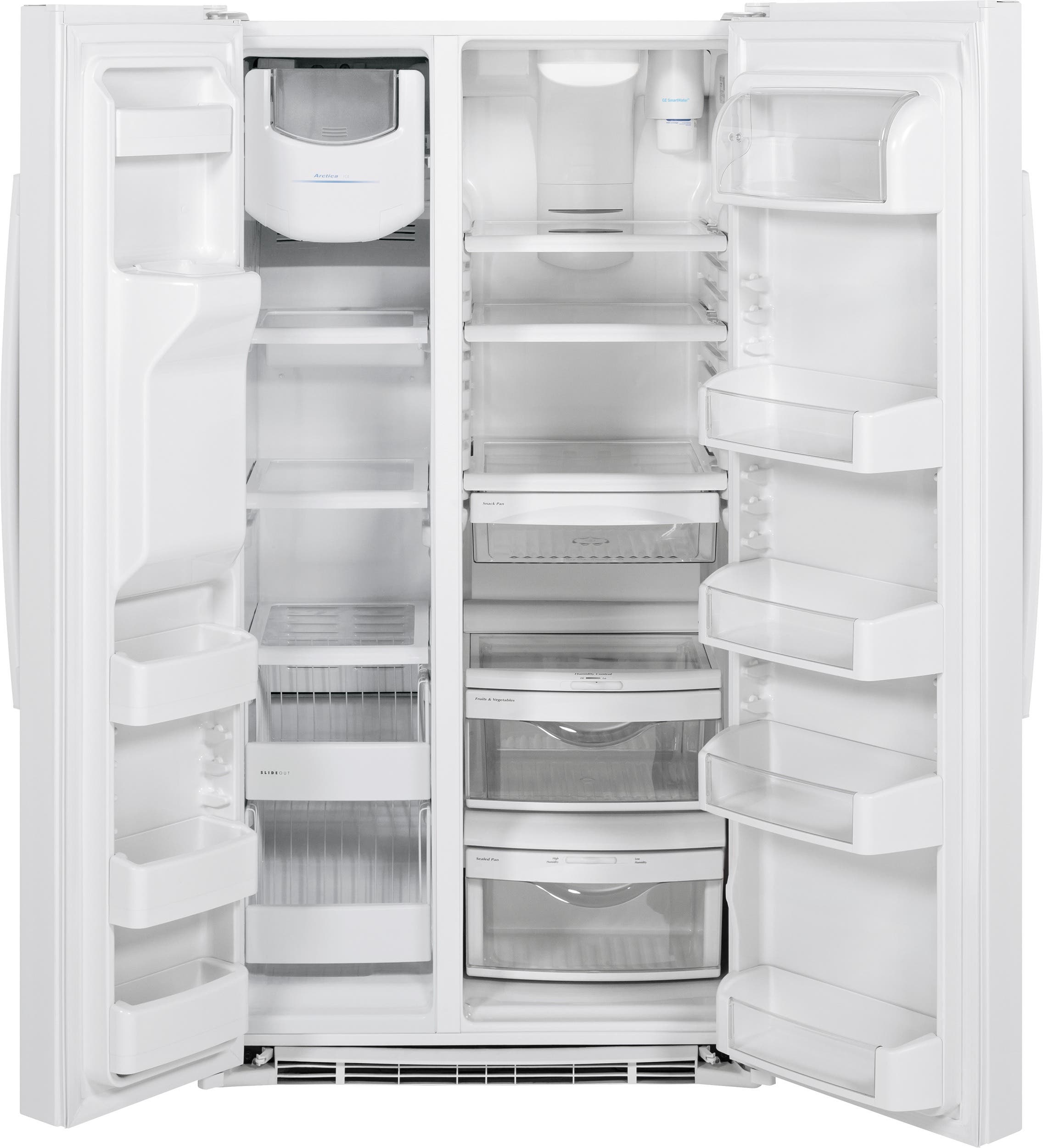 GE GSE25HGHWW White