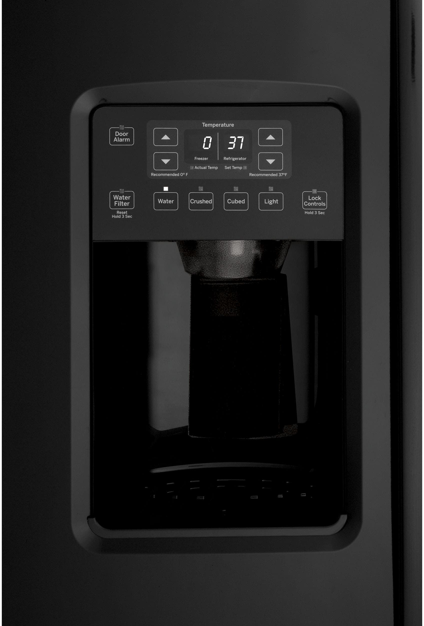 GE GSS25GGHBB Black
