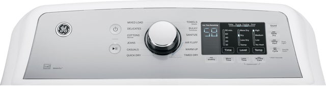 GE GTD72GBSNWS 27 Inch Gas Dryer with Sensor Dry: White