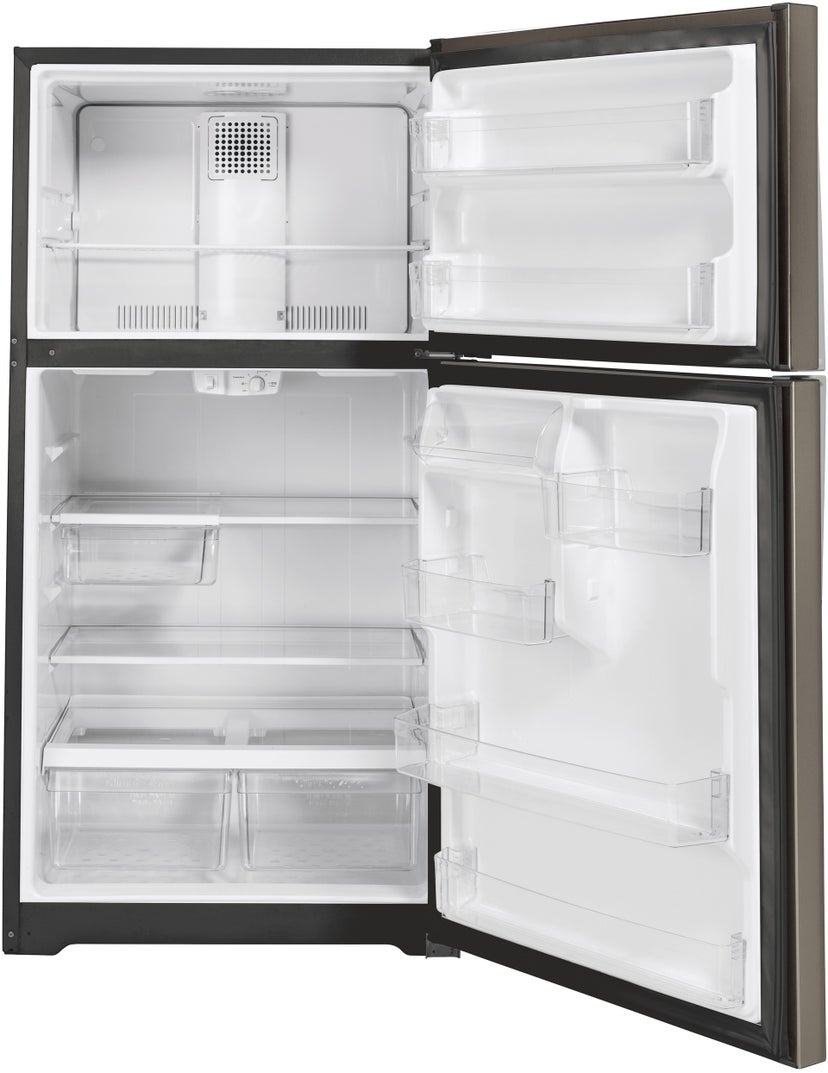 GE GTE22JMNRES Top Freezer Refrigerator With Handle No Icemaker W...