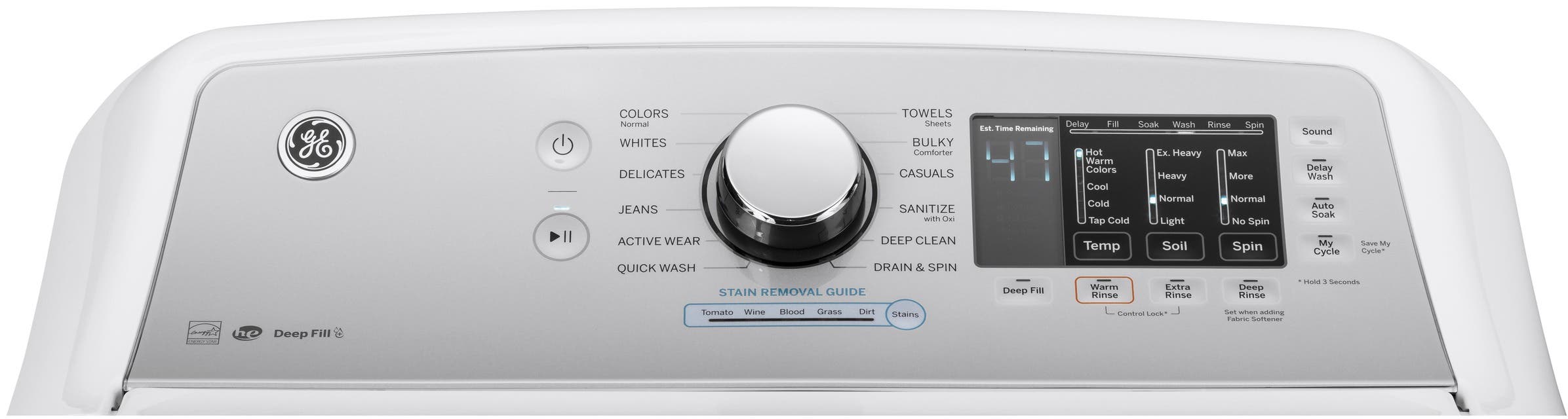 GE GTW725BSNWS White