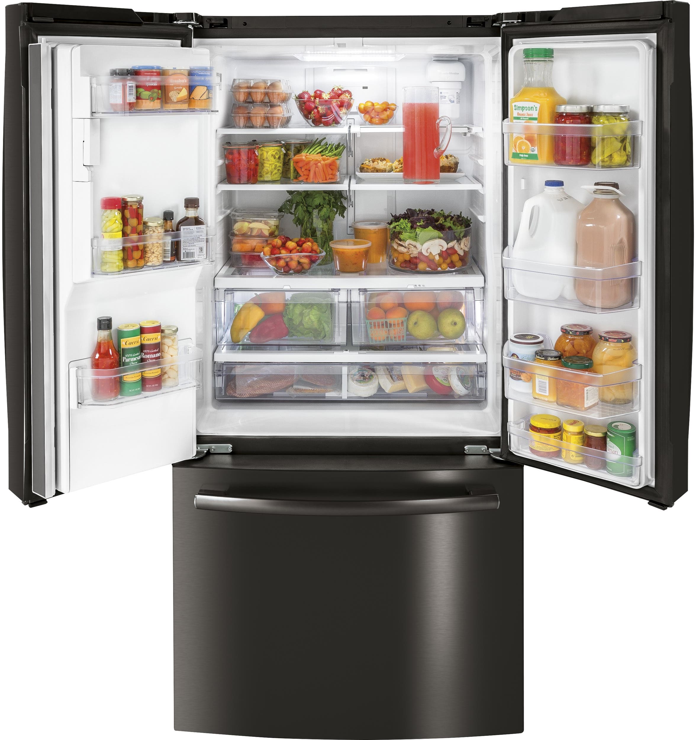 GE GYE18JBLTS Black Stainless Steel