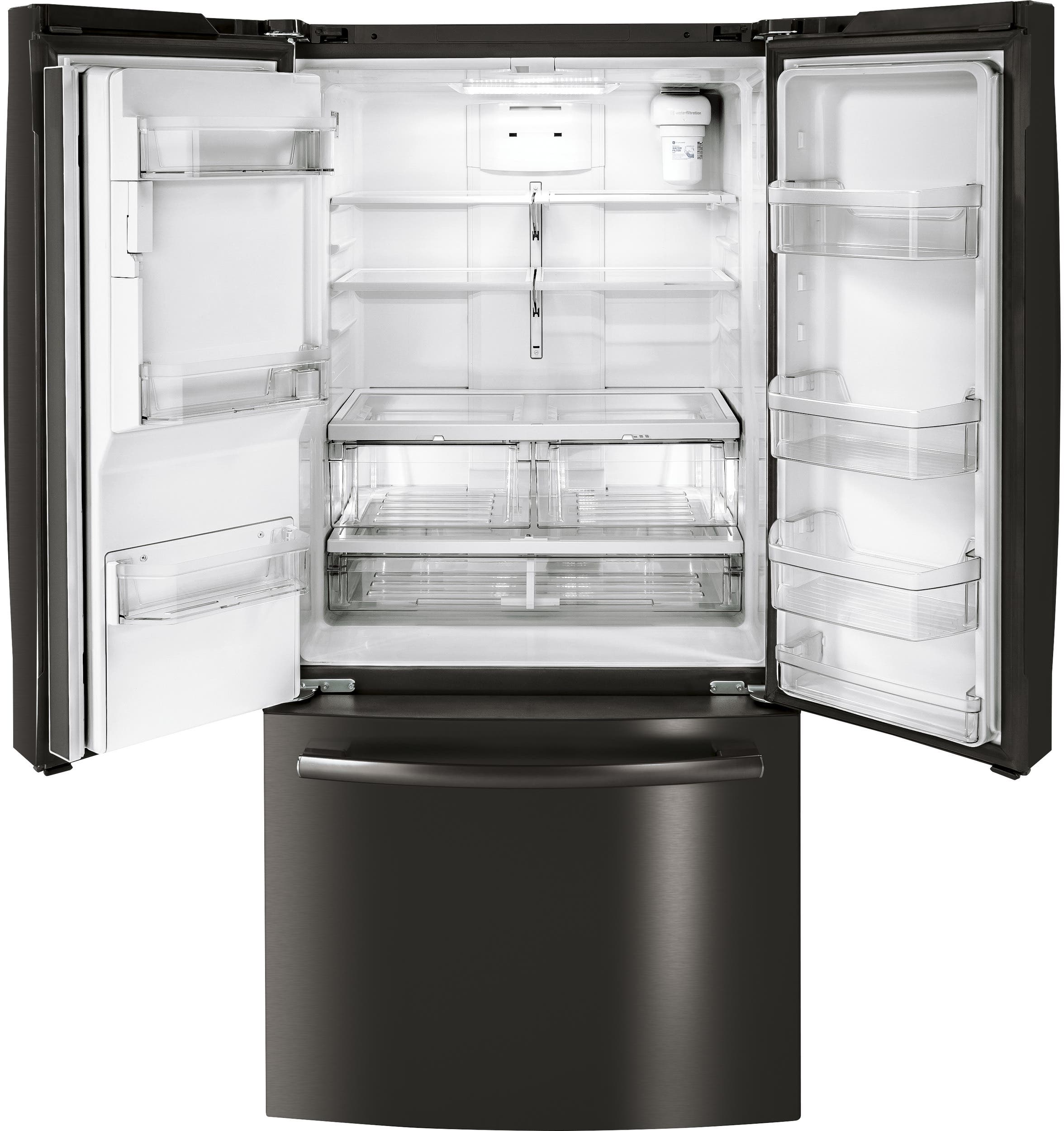 GE GYE18JBLTS Black Stainless Steel