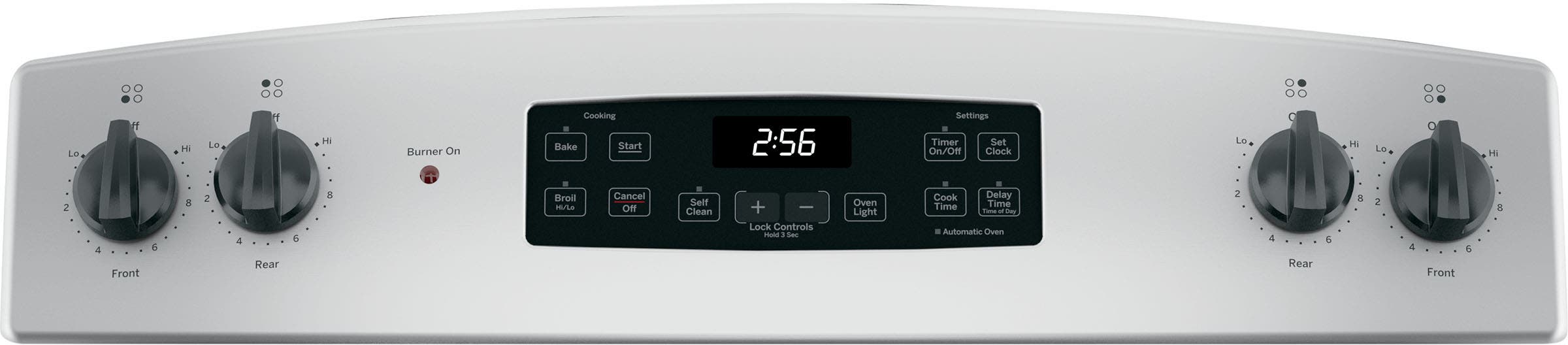 GE JB256RMSS Stainless Steel with Black