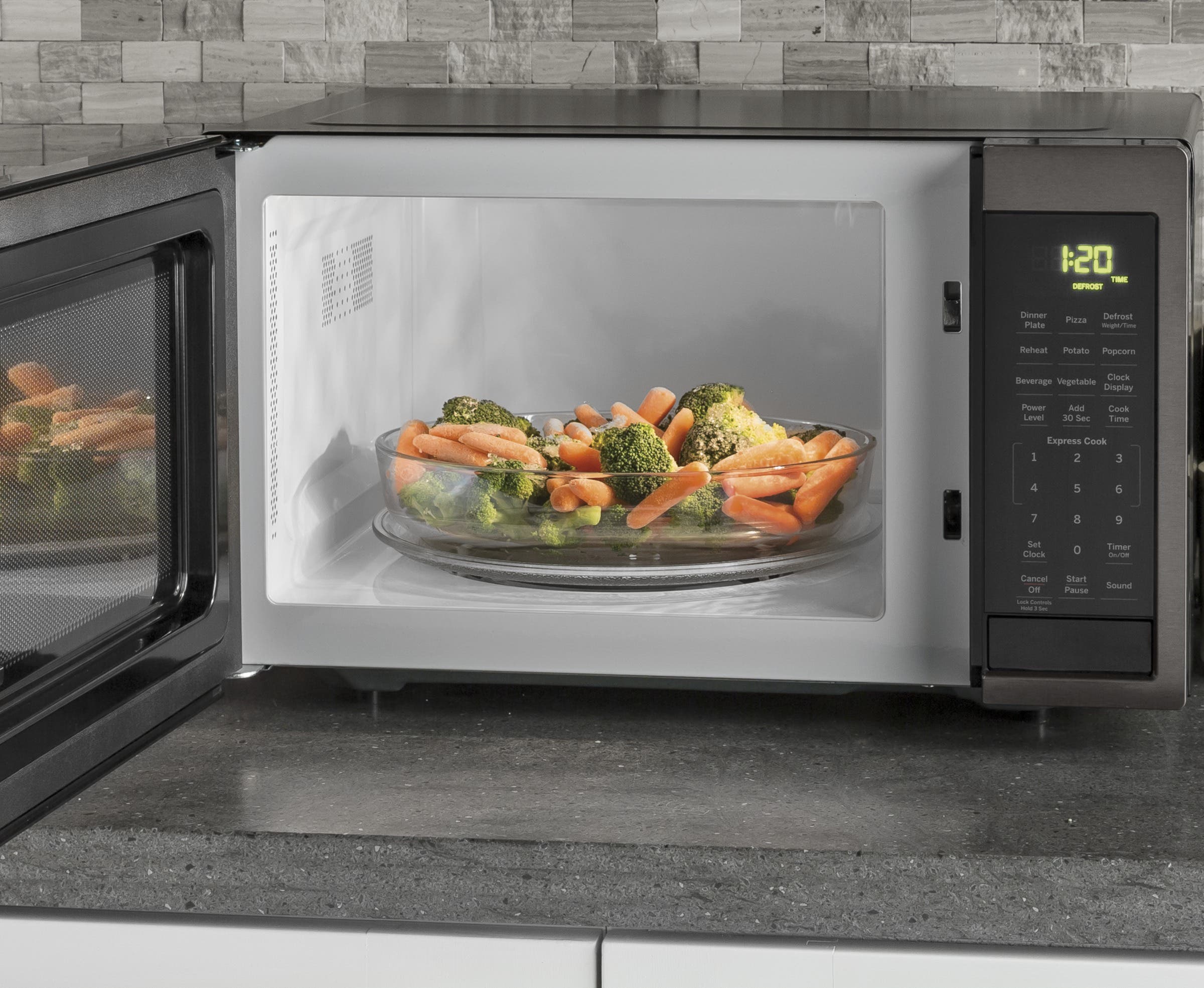 GE JES1095BMTS Black Stainless