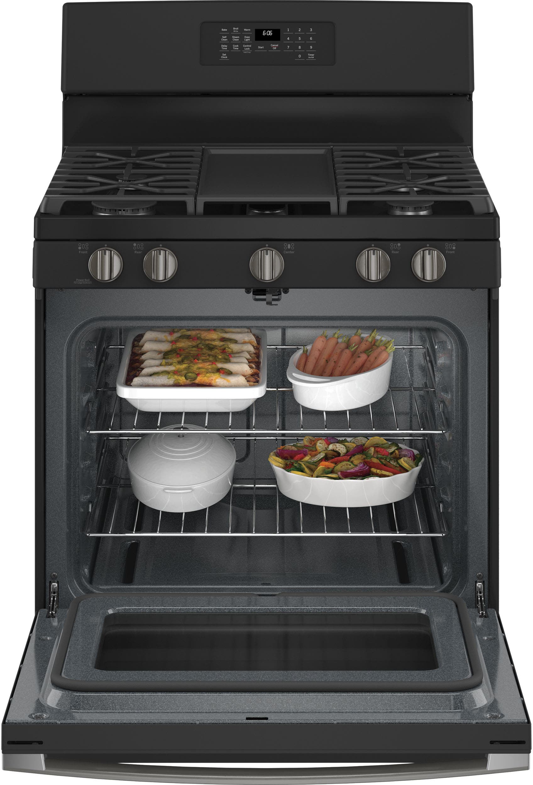 GE JGB660FPDS Black Slate, Fingerprint Resistant