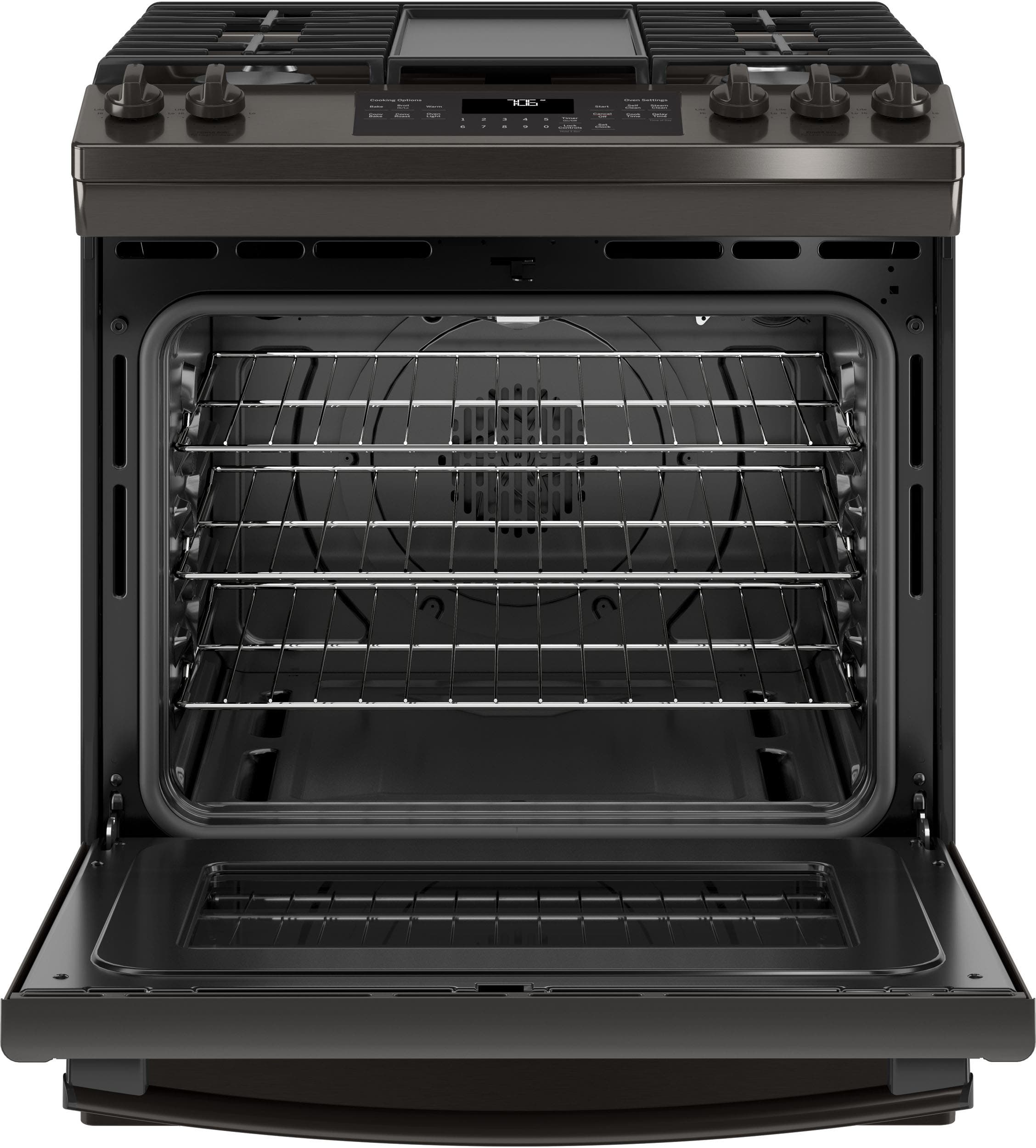 GE JGS760BELTS Black Stainless