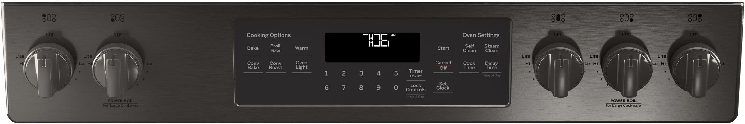 GE JGS760BELTS Black Stainless