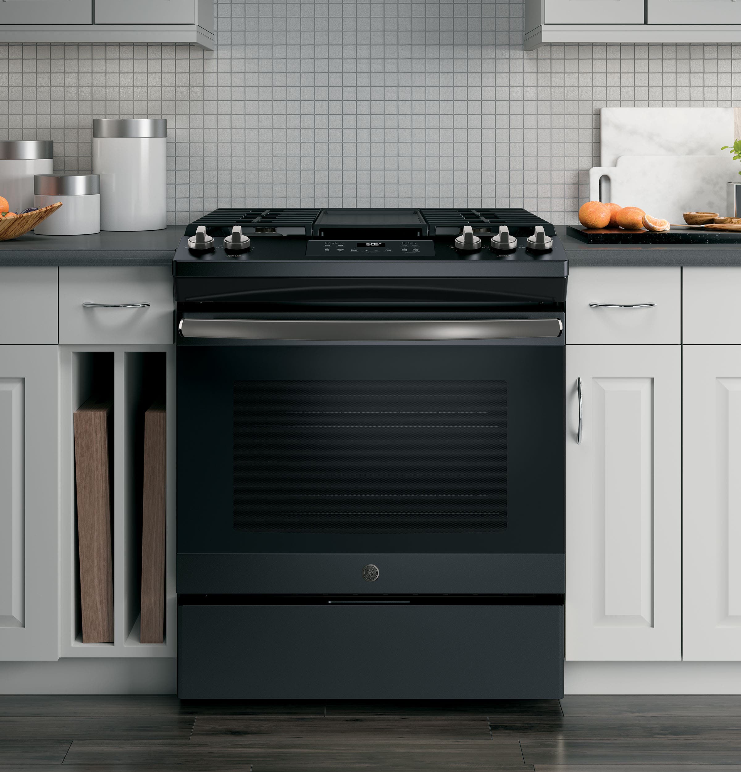 GE JGSS66FELDS Black Slate