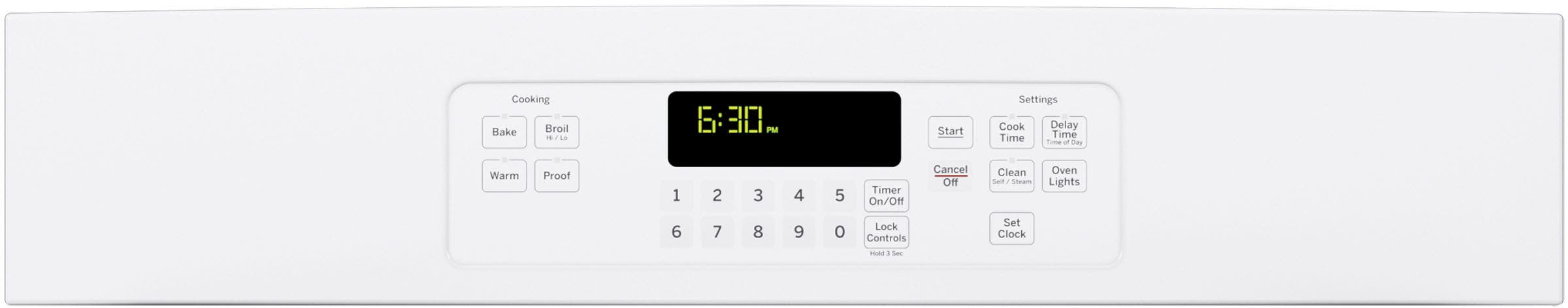 GE JK3000DFWW White