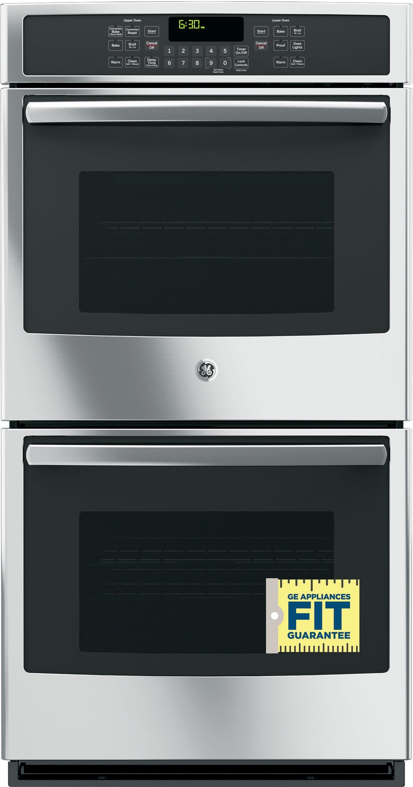 GE JK5500SFSS 27 Inch Built-In Electric Double Wall Oven with Co...