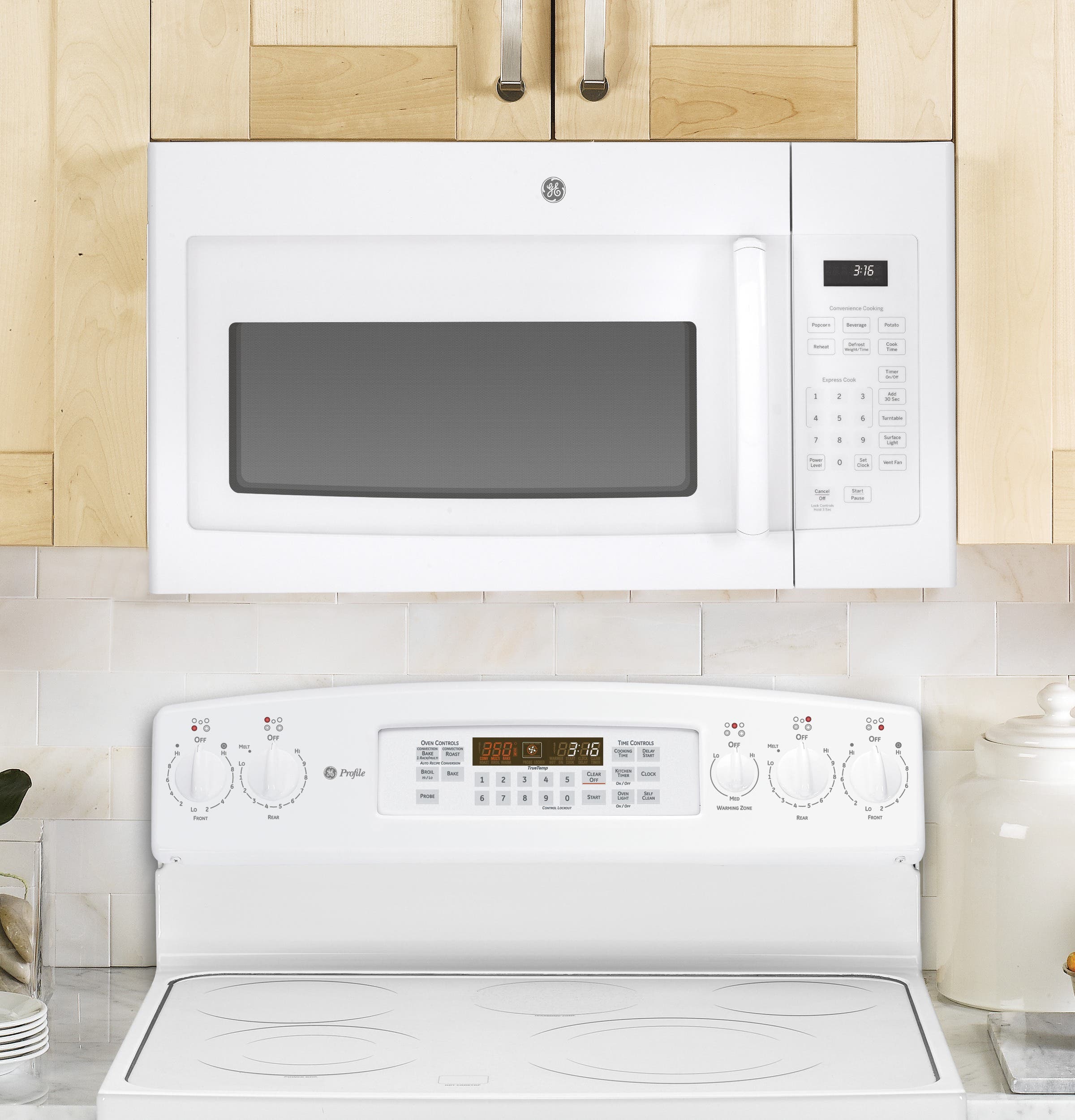 GE JNM3161DFWW White