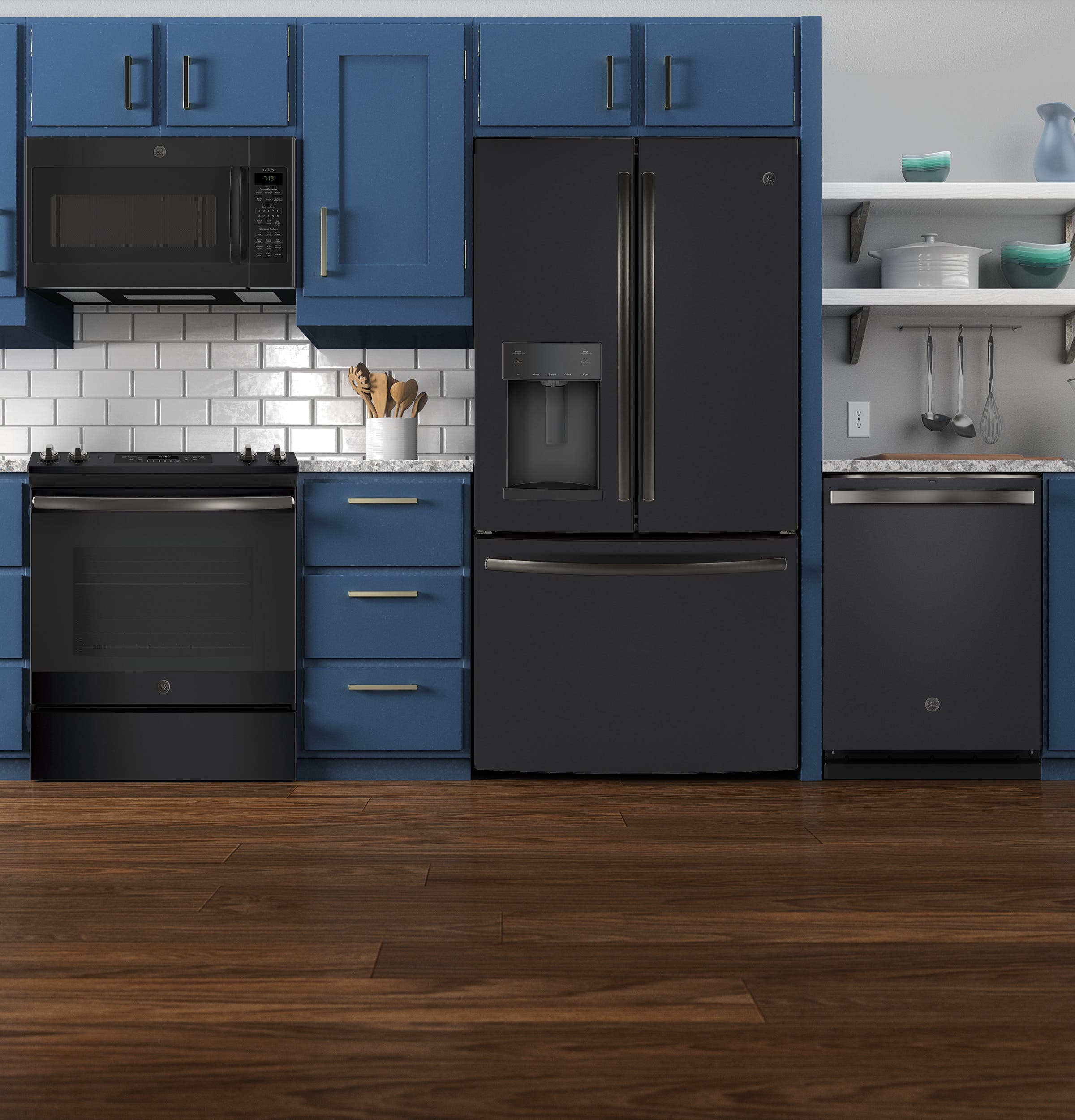 GE JS645FLDS Black Slate