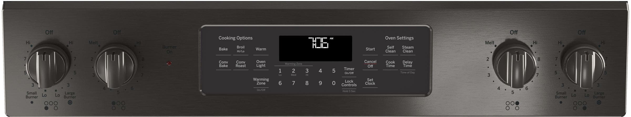 GE JS760BLTS Black Stainless