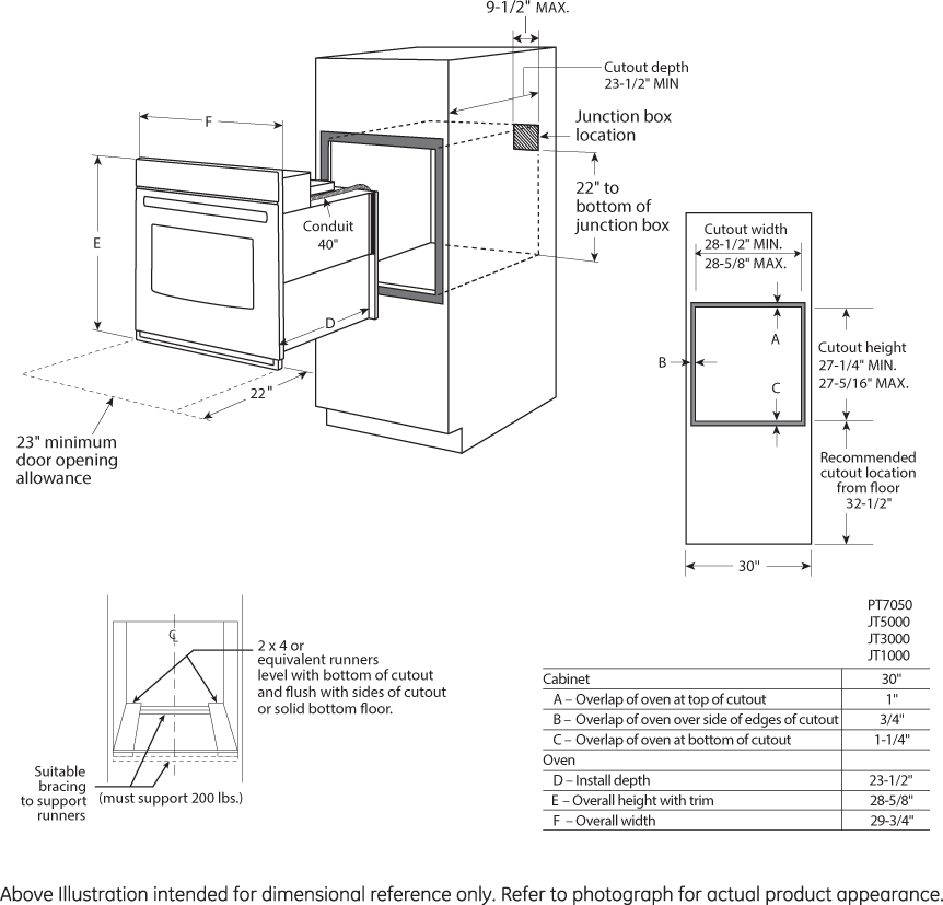 GE JT3000SFSS Stainless Steel
