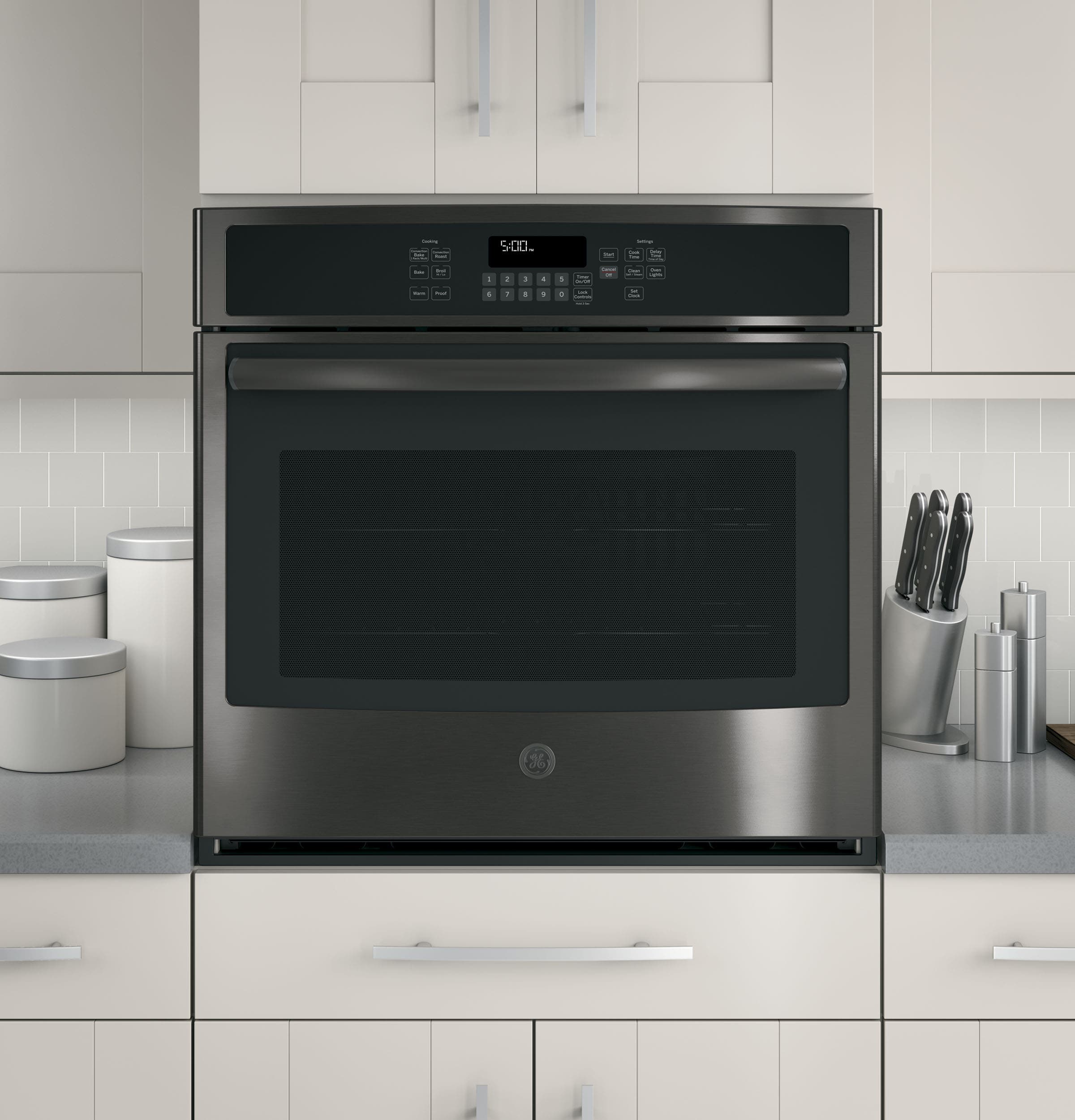 GE JT5000BLTS Black Stainless Steel