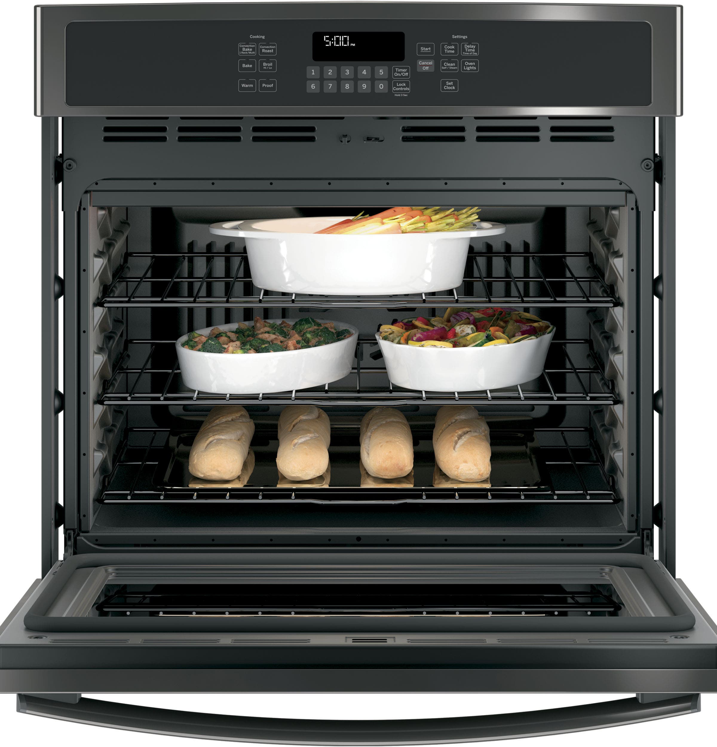 GE JT5000BLTS Black Stainless Steel