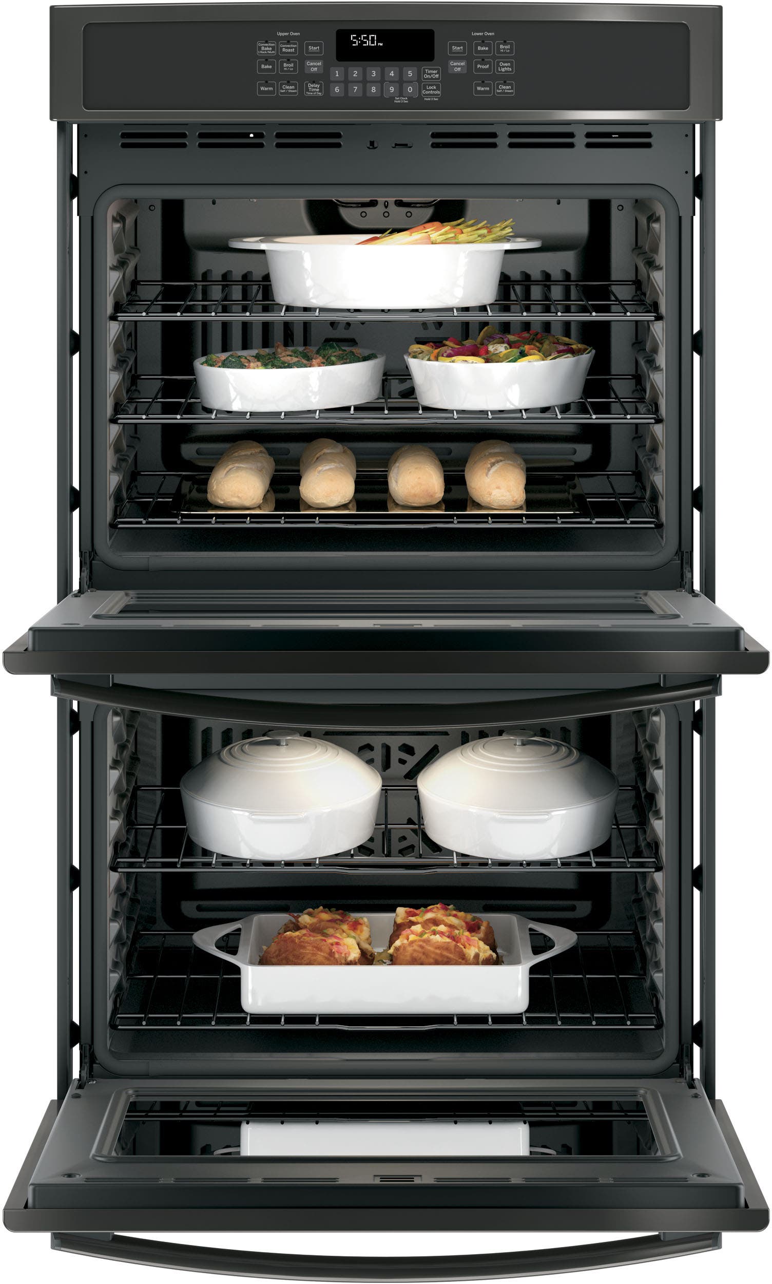 GE JT5500BLTS Black Stainless Steel