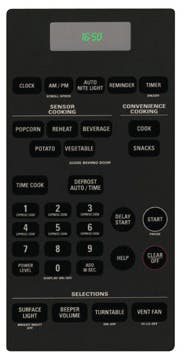 GE JVM1650BH Black