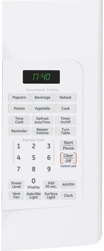 GE JVM1740DPWW White on White